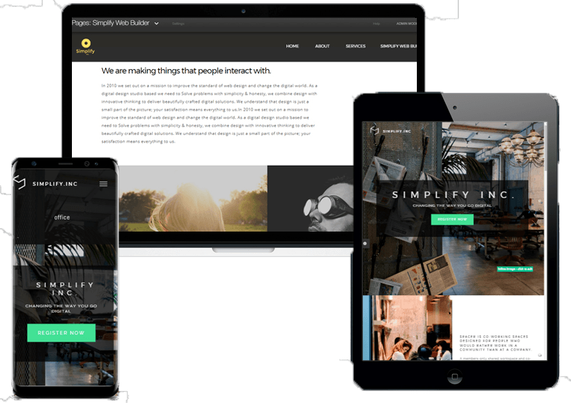 Websites built with Simplify Inc.